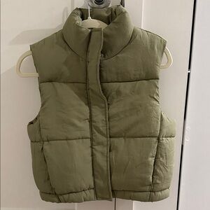 Fashion Nova Kids Olive Puffer Vest